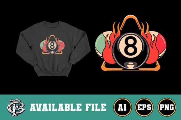 Billiard Game T-Shirt Design