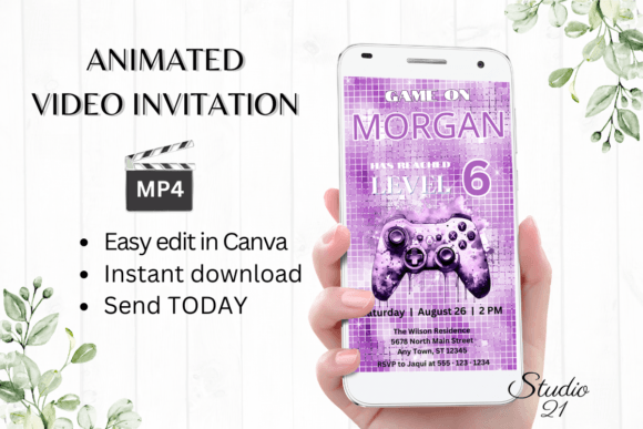 Digital Video Game Birthday Evite: Fast, Flexible, and Fun Invitations