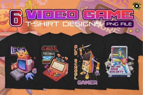 Exploring the Value of Video Game PNG T-shirt Designs Bundle for Custom Apparel