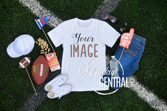 Football Game T-Shirt Apparel Mockup JPG