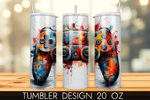 Game Controller Gaming 20oz Tumbler Wrap – A Creative and Practical Design for Gamers and Makers