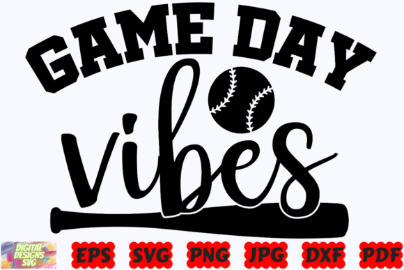 Game Day Vibes SVG Baseball SVG Sport: Elevating Digital Design for Creative Projects