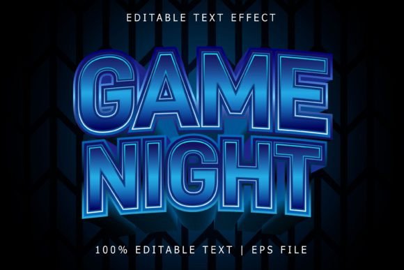 Game Night Editable Text Effect: Enhancing Adobe Illustrator Typography with Precision