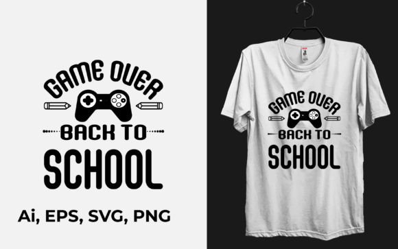 Game Over Back to School Funny T-Shirt: A Humorous Take on Modern Work-Life Balance