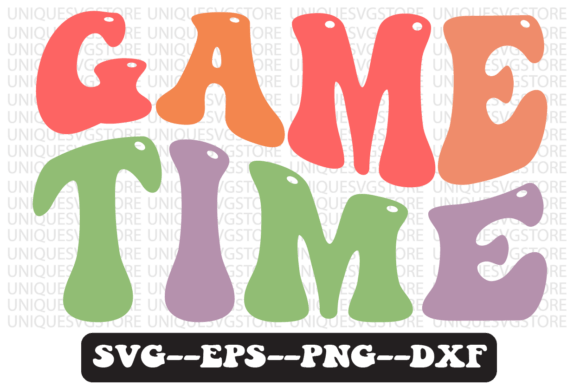 Game Time Quote Retro SVG Design: A Creative Solution for Modern Print-on-Demand Projects