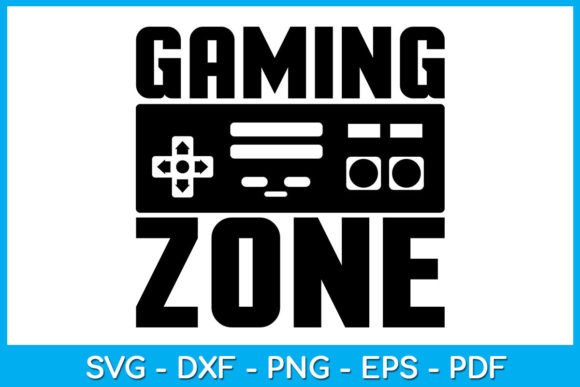 Gaming Zone Game Gamer SVG Cut File – A Versatile Design Resource for Creative Projects