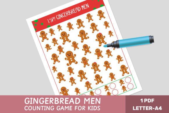 I Spy Gingerbread Men: A Fun Christmas Game for Kids