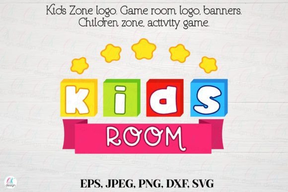Kids Zone Logo 9: Game Room & Activity Logo Design