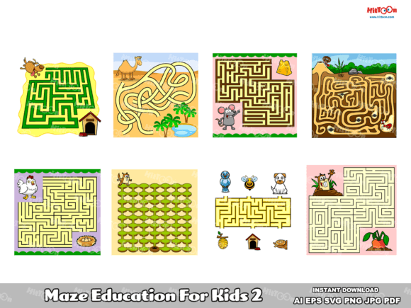 Maze Game Education for Kids 2: A Resource for Engaging Learning Activities