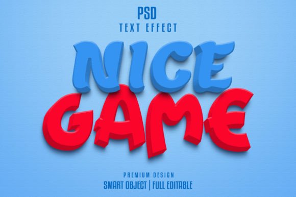 Nice Game 3D Text Effect for Stunning Visual Design