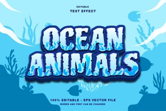 Ocean Animals Cartoon Game Text Effect: A Creative Tool for Modern Designers