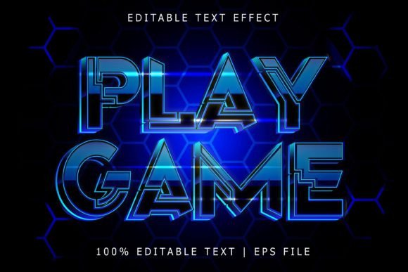Play Game Editable Text Effect: Design Like a Pro in Adobe Illustrator