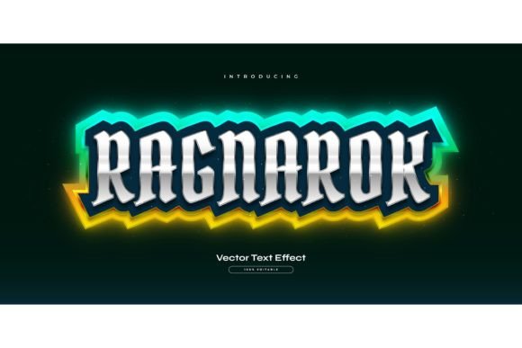 Ragnarok Text with Glowing Game Style: Strategic Design for Impactful Visual Communication