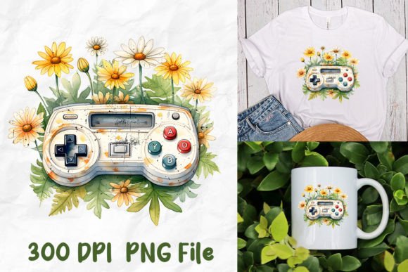 Retro Vintage Game Console Daisy