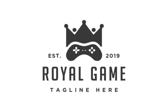 Royal Game Logo Design Template Concept