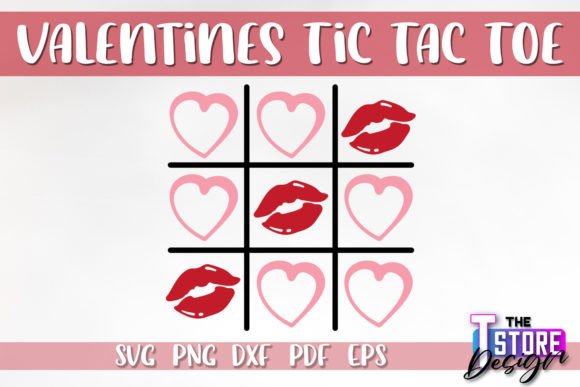 Valentines Tic Tac Toe SVG Game SVG De: A Unique Digital Design for Crafting Enthusiasts