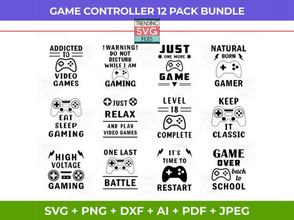 Video Game SVG Bundle for Creative Projects