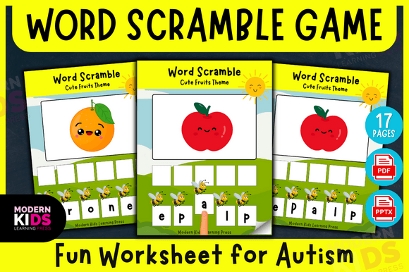 Word Scramble Game - Fun Worksheet: A Playful Path to Language Learning